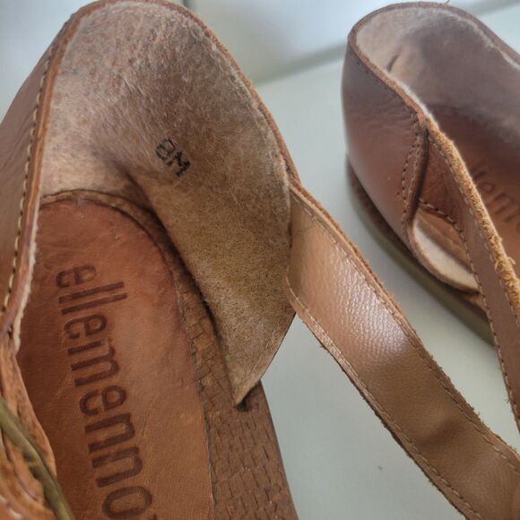 Ellemenno Womens Sandals Size 8 Brown Leather - Picture 5 of 7